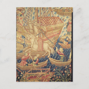 Cartão Postal Chegada de Vasco de Gama em Calicut