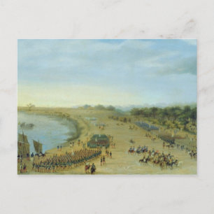 Cartão Postal Chegada do Exército Aliado em Itapiru, Paraguai