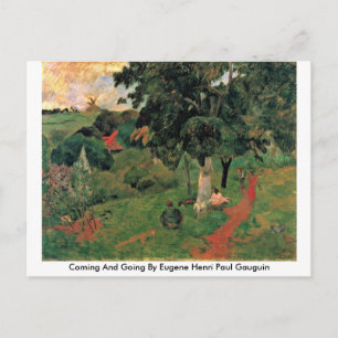 Cartão Postal Chegando E Indo Por Eugene Henri Paul Gauguin