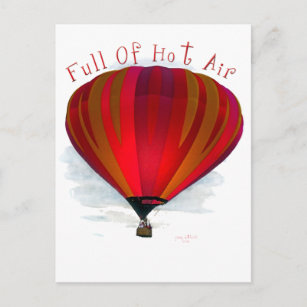 Cartão Postal Cheio de ar quente - Produtos de balões