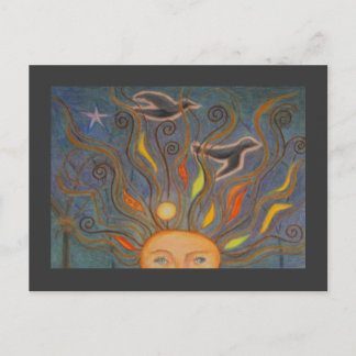 Cartão Postal Cheio de Cabeça