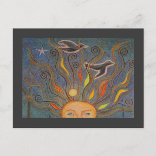 Cartão Postal Cheio de Cabeça (Frente)