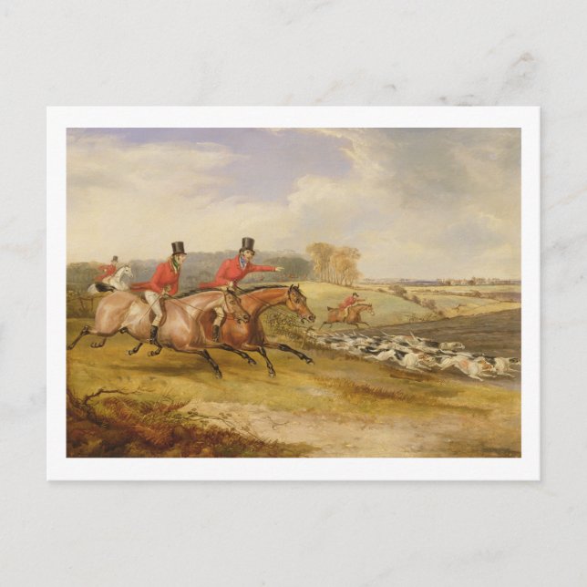 Cartão Postal Cheio, Solteiro Hall, 1835 (óleo na canvas) (Frente)