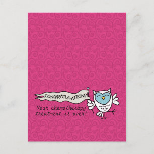 Cartão Postal Chemo Parabéns Owl