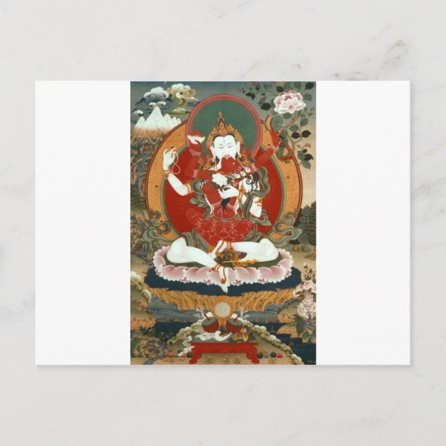 CARTÃO POSTAL CHENREZIG GYALWA GYATSO (Frente)