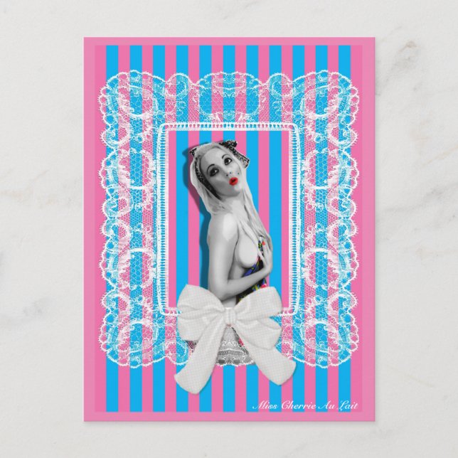 Cartão Postal Cherrie Au Lait Fazenda Fofo (Frente)