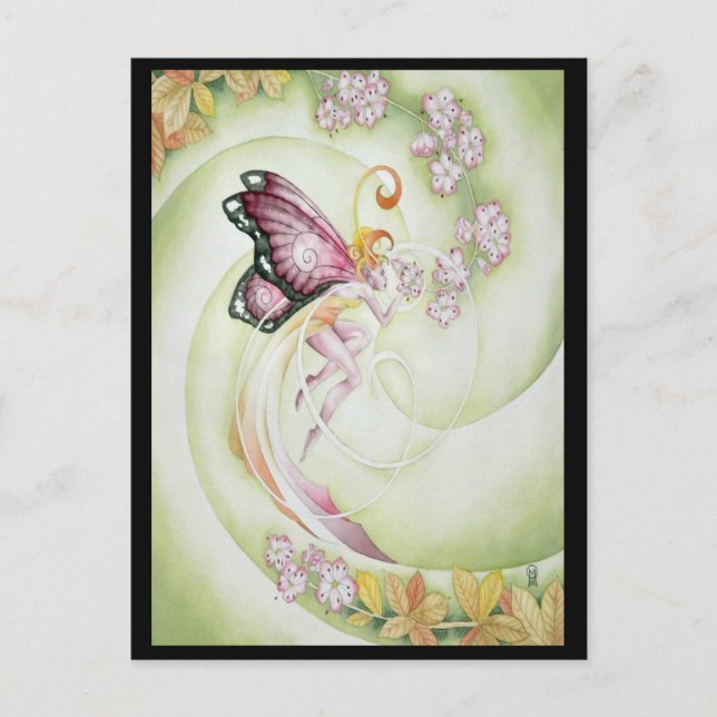 Cartão Postal Cherry Blossom Faery (Frente)