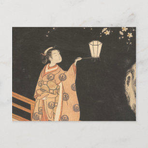 Cartão Postal Cherry Blossom Por Suzuki Harunobu