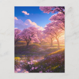 Cartão Postal Cherry Blossom Swamp