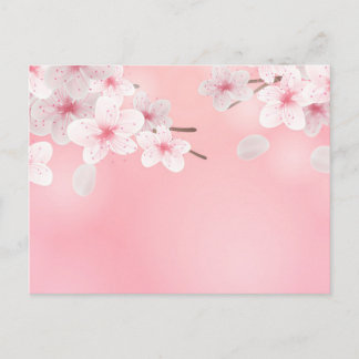 Cartão Postal Cherry Blossomo Floral Design