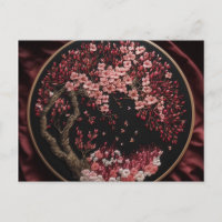 Cherry Blossoms Embroiderado Vintage Wrappi