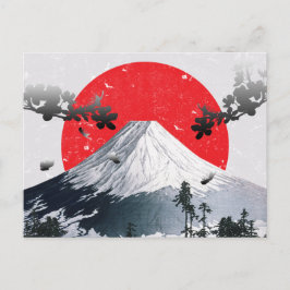 Cartão Postal Cherry Blossoms Monte Fuji Japão