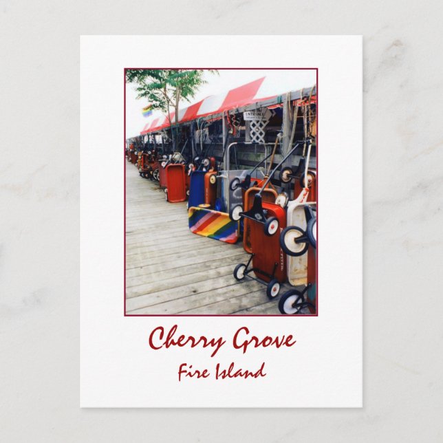 Cartão postal "Cherry Grove Pride Wagon" (Frente)