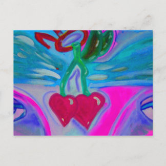 Cartão Postal Cherry Lovetifu