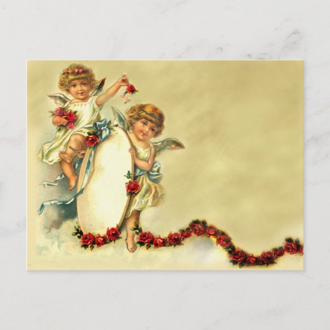 Cartão Postal Cherubs vitoriano (Frente)