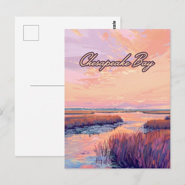 Cartão Postal Chesapeake Bay Annapolis Maryland Virginia Sunrise (Frente/Verso)