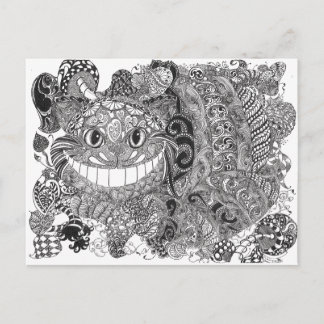 Cartão Postal Cheshire Cat