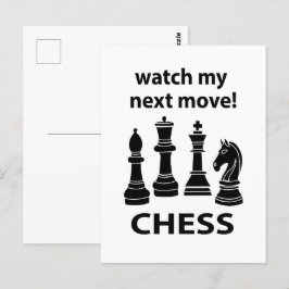 Cartão Postal Chess Assista Meu Próximo Chess