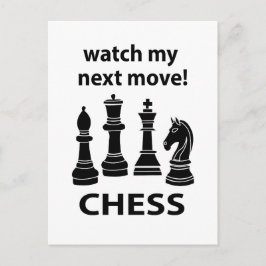 Cartão Postal Chess Assista Meu Próximo Chess