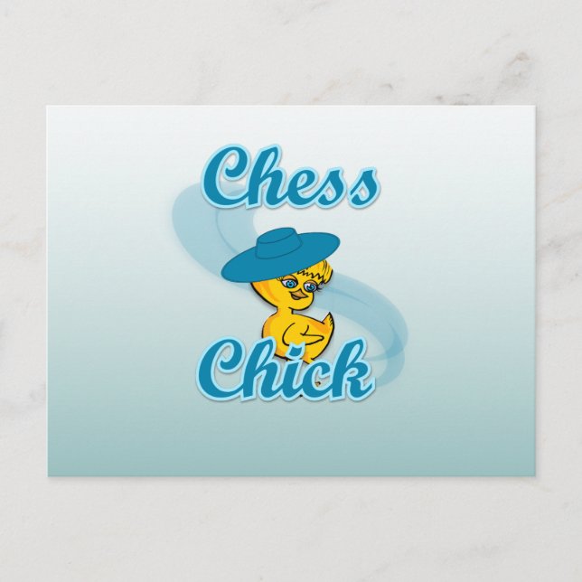 Cartão Postal Chess  Chick #3 (Frente)