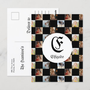 Cartão Postal Chess Family Name PhotoObrigado