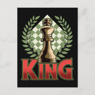 Cartão Postal Chess King