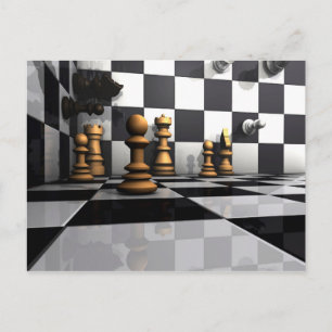 Cartão Postal Chess Play King