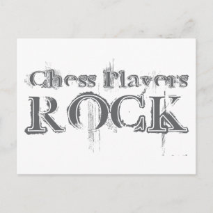 Cartão Postal Chess Players Rock