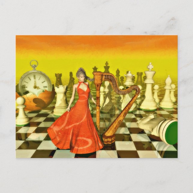 Cartão Postal Chess Queen (Frente)