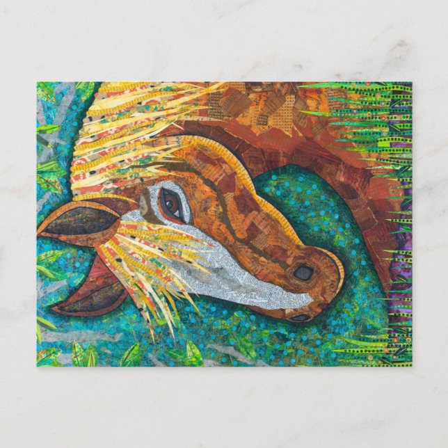 Cartão Postal Chestnut Horse (Frente)