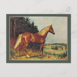 Cartão Postal Chestnut Horse