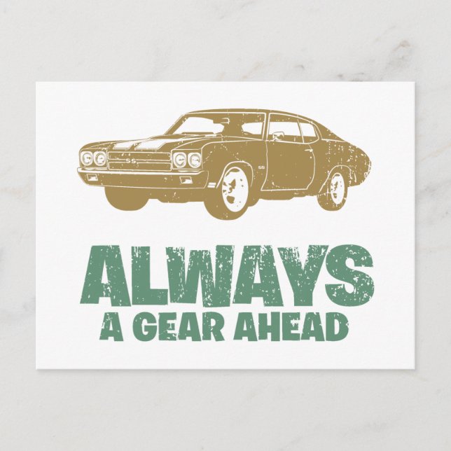 Cartão Postal Chevrolet Chevelle SS 454 (Frente)