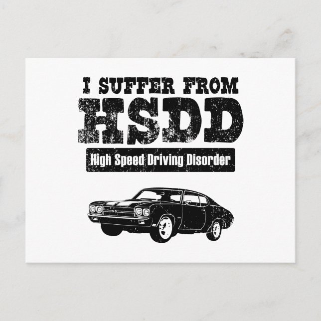 Cartão Postal Chevrolet Chevelle SS 454 (Frente)