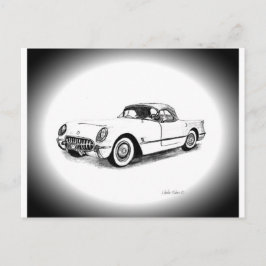 Cartão Postal Chevrolet Corvette 1954
