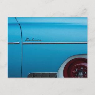 Cartão Postal Chevrolet Deluxe Blue Fender