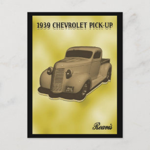 CARTÃO POSTAL CHEVROLET PICKUP 1939