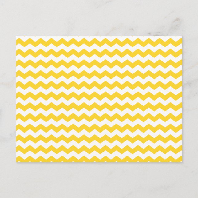 Cartão Postal chevrons brancos amarelos (Frente)