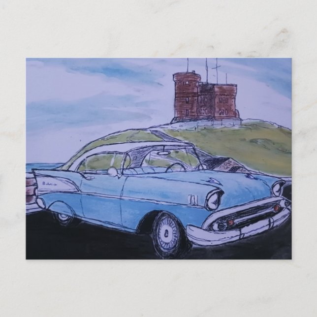 Cartão Postal Chevy Bel Air 1957 (Frente)