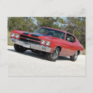 Cartão Postal Chevy Chevelle SS 454 LS6 de 70'
