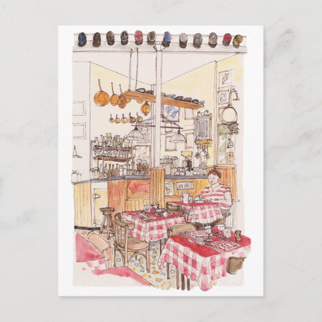 Cartão Postal Chez Antoine, cartões-postais (Frente)