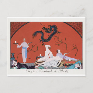 Cartão postal Chez la Marchande de Pavots (1920)