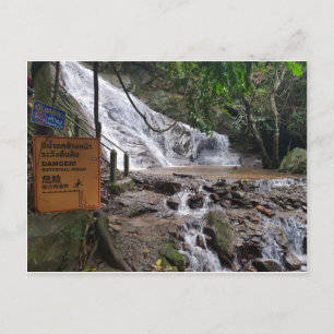 Cartão Postal Chiang Mai Tailândia Waterfall