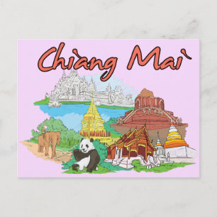 Cartão Postal Chiang Mai, Viagem Familiar da Tailândia