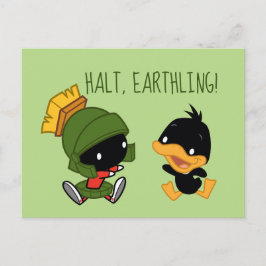 Cartão Postal Chibi MARVIN THE MARTIAN™ & DAFFY DUCK™