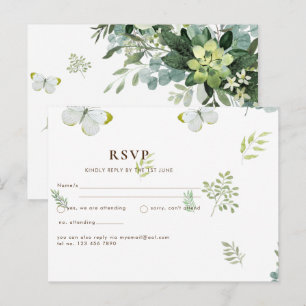 Cartão Postal Chic Eucalyptus Greenery deixa o casamento de Emer