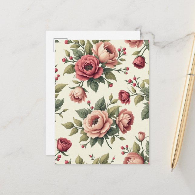 Cartão Postal Chic francês Vintage (Frente/Verso In Situ)