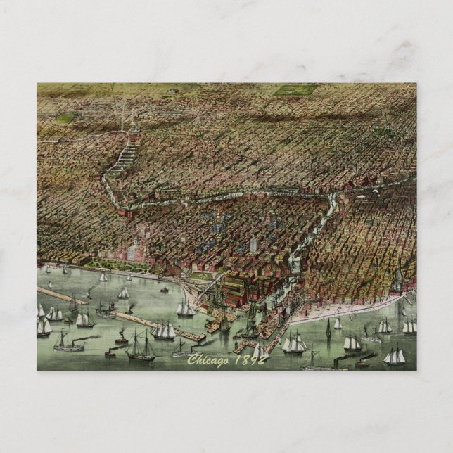 Cartão Postal Chicago 1892 (Frente)