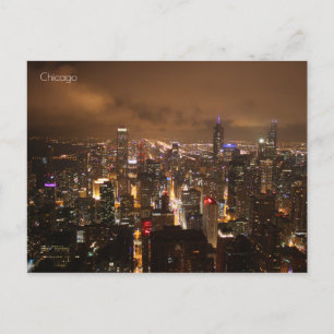 Cartão Postal Chicago à noite