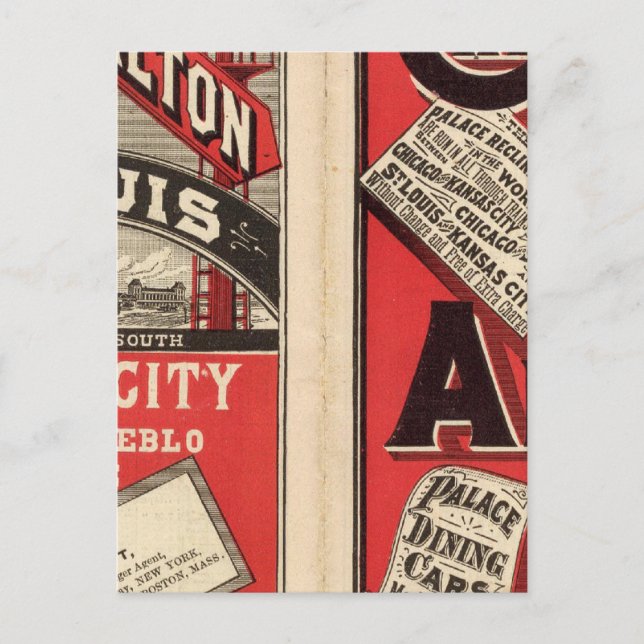 Cartão Postal Chicago and Alton Railroad (Frente)