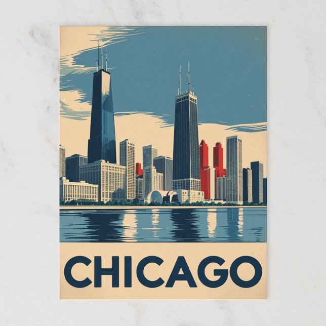 Cartão Postal Chicago Cityscape (Criador carregado)